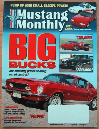 MUSTANG MONTHLY 2004 NOV - PAXTON/GT350, '68 T-A